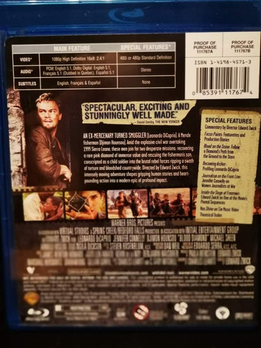 Blood Diamond (Blu-Ray) Leonardo DiCaprio och Djimon Hounsou