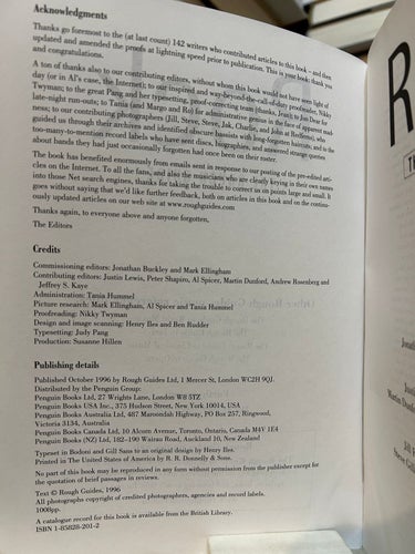 Rock, the rough guide edited by Jonathan Buckley, bok, Very good plus