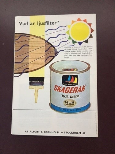 Broschyr Skagerak för båtvård