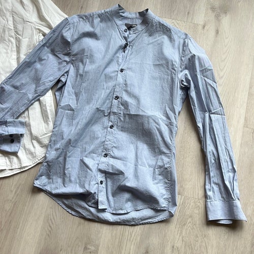 H&M Långärmade Skjortor 2-pack stl S herr skjorta
