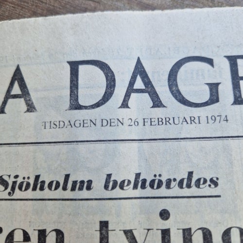Svenska Dagbladet Tidning från 1974