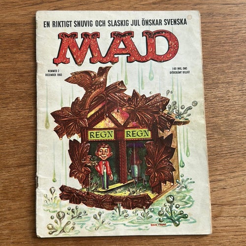 Svenska Mad - Nr 2 - 1960 - serietidning - samlarobjekt