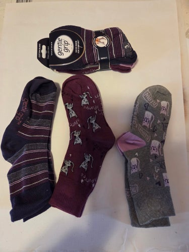 6 par. Nya oanvända Gentle Grip Strumpor, Storlek 37-42