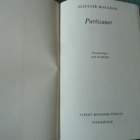 PARTISANER,  A. MACLEAN,  1985,  BÖCKER