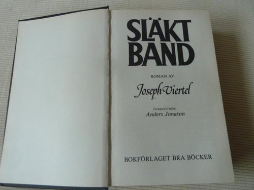 SLÄKT BAND, J. VIERTEL, 1984,  BÖCKER
