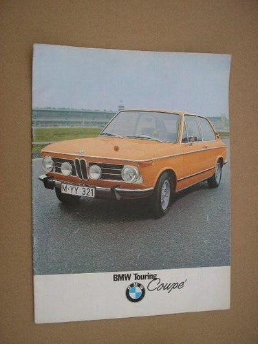 Försäljningsbroschyr BMW Touring Coupe 2000 2000tii