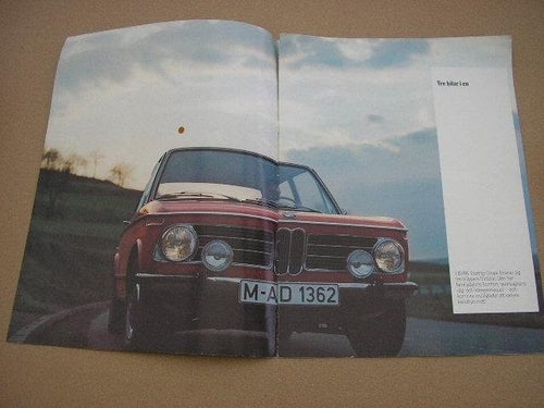 Försäljningsbroschyr BMW Touring Coupe 2000 2000tii