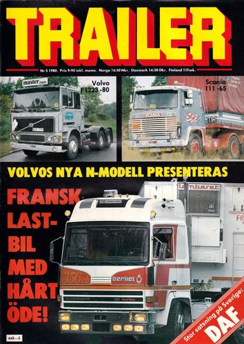 Trailer 1980-5 Volvo N 1223 Mark II Stort Bildreportage