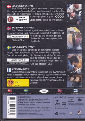 DVD / The Butterfly Effect / Ashton Kutcher, Amy Smart / Fint skick
