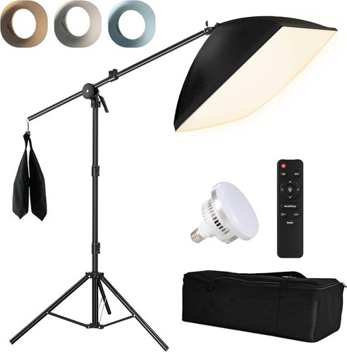 2-Pack Softbox Light Kit 50x70 cm – Perfekt för Foto, Video & Livestreaming