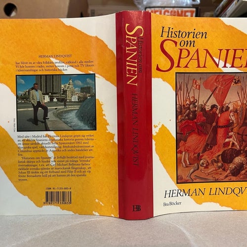 Historien om Spanien av Herman Lindqvist, bok, Very Fine plus
