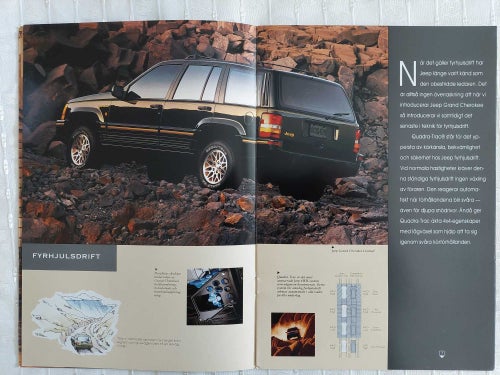 Jeep Grand Cherokee 1993 på svenska