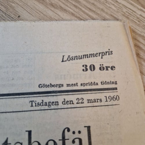Göteborgs-Posten från 1960