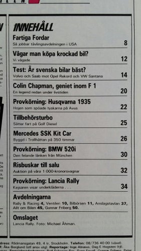Teknikens Värld 3 1983: BMW 520i E28, Lancia Rally, Opel Rekord, VW Santana