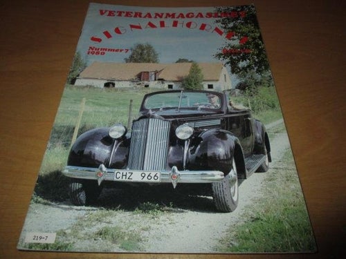 SIGNALHORNET NR 7 1980. PACKARD 1601 CONV. COUPÉ 1938 ,M.M