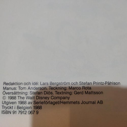 Walt Disney's Kalle Anka och tidsmaskinen nr 2 Grotthövdingens mantel. VF