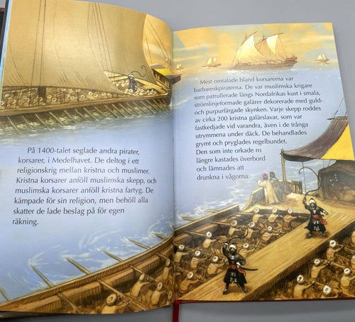 2 böcker: Tutankhamun & Pirater (fakta, Egypten, sjörövare)