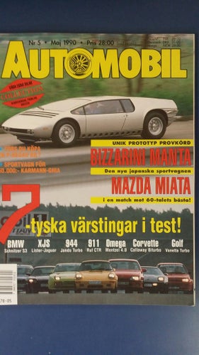 Automobil nr 5 1990: Mazda MX-5, Ford Sierra Cosworth 4x4, VW Karmann-Ghia