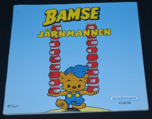 Liten bok Kärnan Bamse Järnmannen
