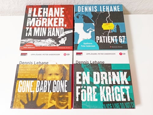 Dennis Lehane 4st Ljudböcker 38CD Peter Andersson