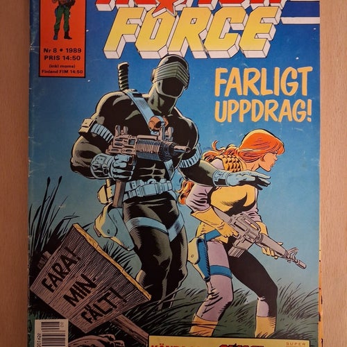 Action Force Nr 8 1989 + 2 x Spindelmannen Nr 7 1980