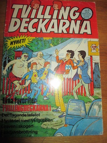 Tvillingdackarna nr 1, 1979, Tvillingdetekriverna som serietidning