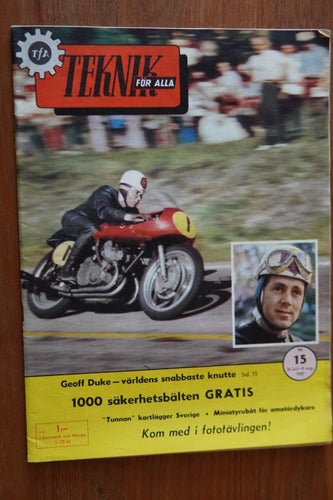Teknik för alla 1957/15. Fiat 500, Corvette Super Sport, Rover 75, NSU Quickly