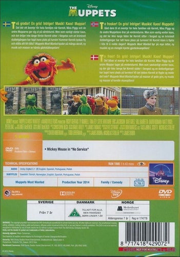 Muppets Most Wanted (2014) James Bobin med Ricky Gervais och Tina Fey.