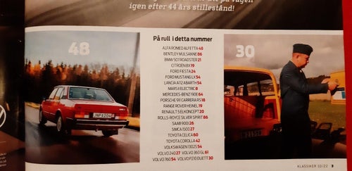 Klassiker nr 10 2022: Alfa Romeo Alfetta, Volvo Duett, Bentley Mulsanne, Corolla
