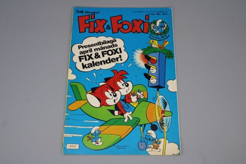 Fix & Foxi Nr 6 1980 Inkl Presentbilaga i toppskick!