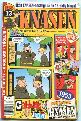 Knasen 1994 nr 13 Hagbard, Rödöga, Betty, BC, Trollis