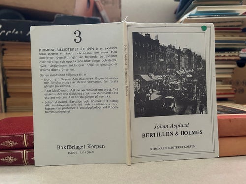 Bertillon & Holmes av Johan Asplund, bok, Very Fine plus