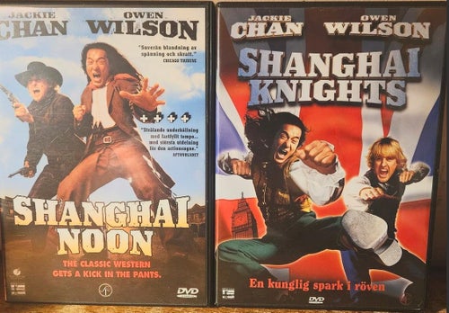Shanghai noon & Shanghai knights med Jackie Chan och Owen Wilson. 1 Ett fodral