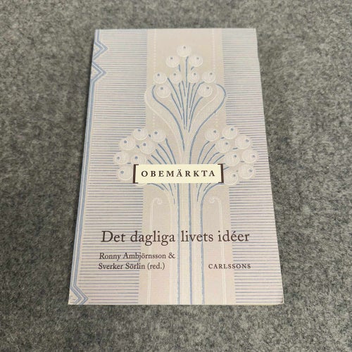 Ronny Ambjörnsson / Sverker Sörlin - Obemärkta - Det dagliga livets idéer
