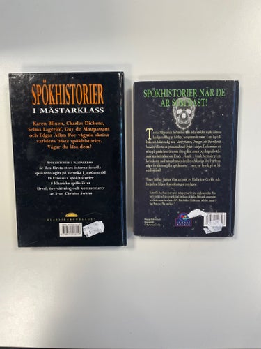 "Spökhistorier i mästarklass" och "Spännande spökhistorier"