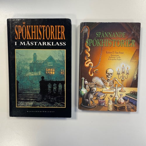 "Spökhistorier i mästarklass" och "Spännande spökhistorier"
