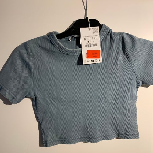 Zara blågrå t-shirt, storlek S