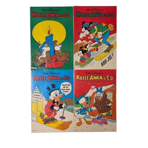 Kalle Anka & Co Serietidningar - 12 st 1976-1977