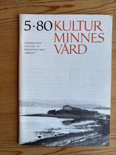 Två nummer av Kulturminnesvård från 1980 - nr 5, nr 6 - Riksantikvarieämbetet