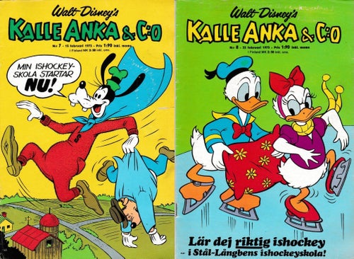 Kalle Anka & Co Nr 7 & 8 - 1973