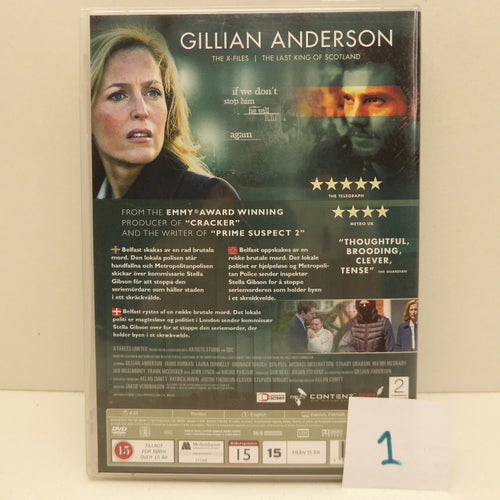 The Fall - Gillian Andersson Region 2, DVD-box, Svensk text, Fint skick