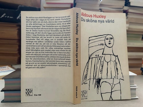 Du sköna nya värld av Aldous Huxley, bok, Very good plus