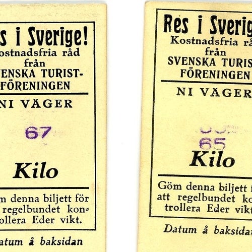 Våg kvitton 1941