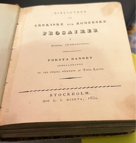 T. Livius, Romerska Historien, 1831-1843