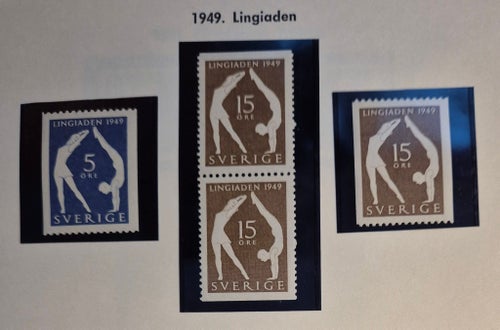 Utgivna 1949 Svenska frimärken