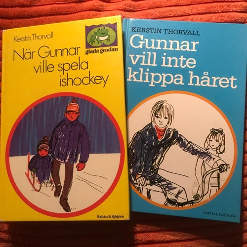 NÄR GUNNAR VILLE SPELA ISHOCKEY + GUNNAR VILL INTE KLIPPA HÅRET Kerstin Thorvall