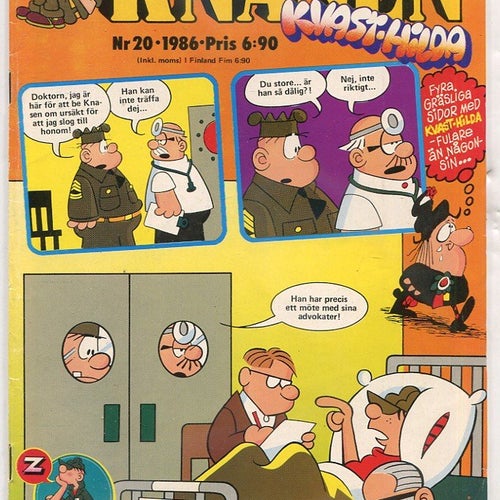Knasen 1986 nr 20 Arken, Sam & Silo, Rödöga, Kvast-Hilda