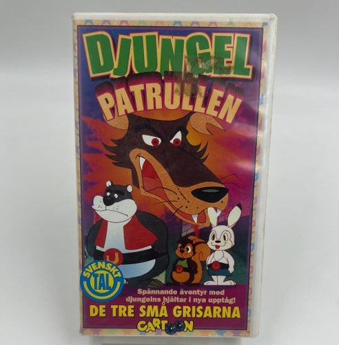 Djungel Patrullen Det Tre Små Grisarna VHS