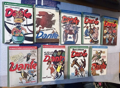 9 styck böcker Dante av Bengt Linder, Very good plus, nr 2