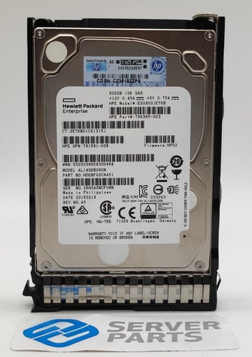 HP 900GB 10K SAS 12G SFF Gen9 785411-001
